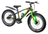 Kross Zinger 20T Steel Single Speed Kids Bicycle with Front & Rear Disc Brakes (20x3.0T, Alloy Rims, 11.6” Frame-Black)